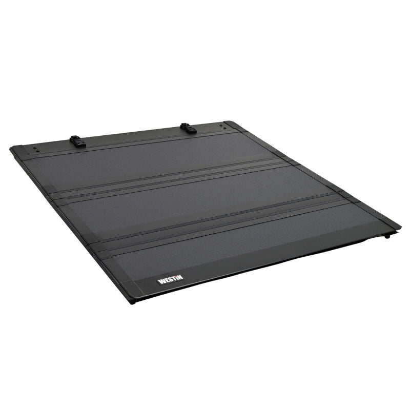 Westin 07 - 21 Toyota Tundra 5ft 7in Bed Hard Tri - Fold Tonneau Cover - Black | wes19 - 46235 - JDMuscleSPK895433