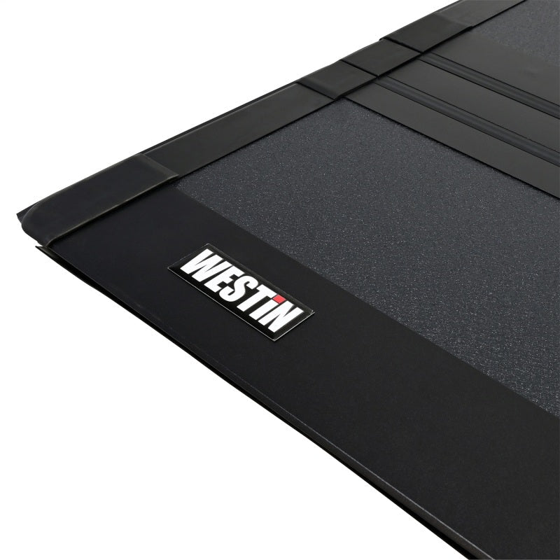 Westin 16 - 23 Toyota Tacoma 2WD/4WD 5ft. Bed Hard Tri - Fold Tonneau Cover - Black - JDMuscleSPKwes19-41065