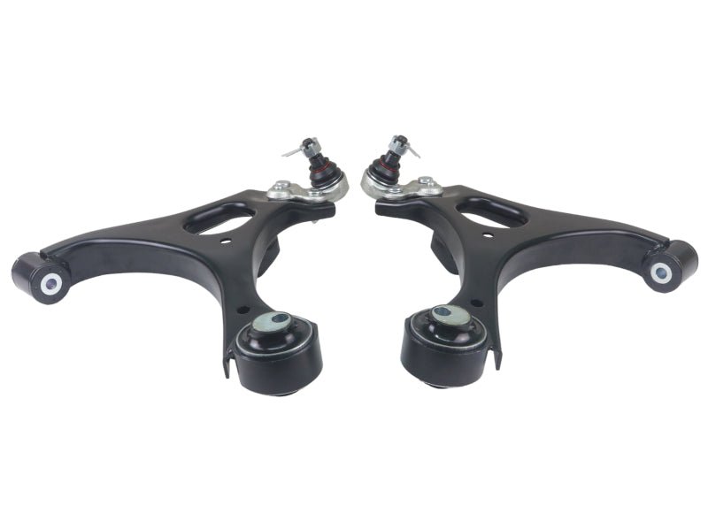 Whiteline [06-11 Civic] Front Lower Control Arm Assembly - Black - JDMuscleControl ArmswhlKTA366