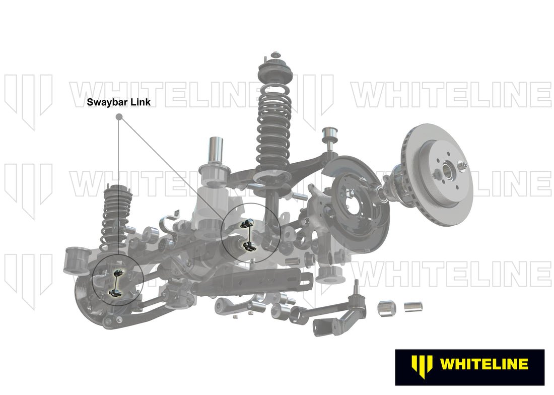 Whiteline [08 - 25 WRX, 08 - 21 STI, 13 - 25 BRZ/FRS/86] Solid Rear Endlinks | KLC231 - JDMuscleEnd LinkswhlKLC231