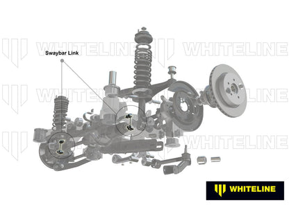 Whiteline [08 - 25 WRX, 08 - 21 STI, 13 - 25 BRZ/FRS/86] Solid Rear Endlinks | KLC231 - JDMuscleEnd LinkswhlKLC231
