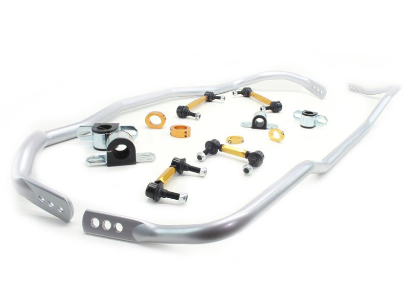 Whiteline 15 - 20 Ford Mustang GT/GT Premium/EcoBoost/EcoBoost Premium Front & Rear Sway Bar Kit - JDMuscleShop the look 2whlBFK006
