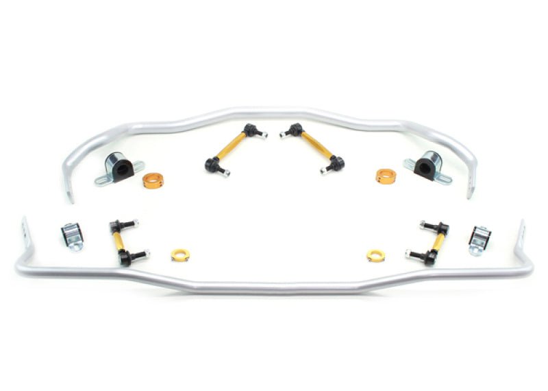 Whiteline 15 - 20 Ford Mustang GT/GT Premium/EcoBoost/EcoBoost Premium Front & Rear Sway Bar Kit - JDMuscleShop the look 2whlBFK006