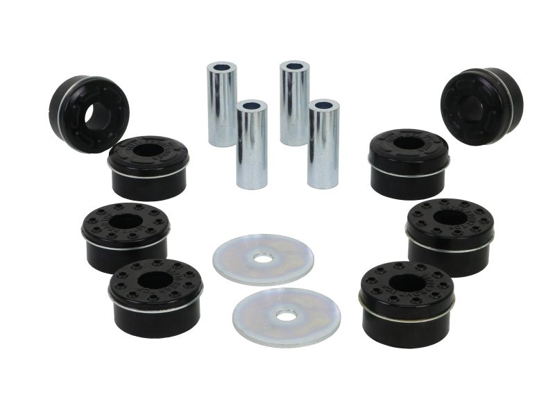 Whiteline Plus 14+ Ford Mustang GT500/S550 Crossmember Mount Bushing Kit - Enhanced Rear Subframe Stability | whlKDT953 - JDMuscleSPK111491