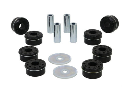 Whiteline Plus 14+ Ford Mustang GT500/S550 Crossmember Mount Bushing Kit - Enhanced Rear Subframe Stability | whlKDT953 - JDMuscleSPK111491