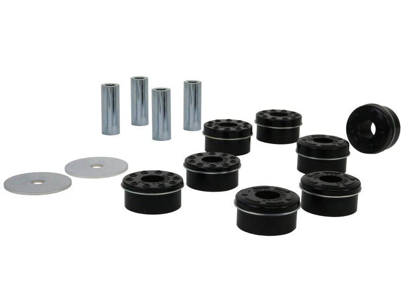 Whiteline Plus 14+ Ford Mustang GT500/S550 Crossmember Mount Bushing Kit - Enhanced Rear Subframe Stability | whlKDT953 - JDMuscleSPK111491