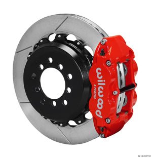 Wilwood 13-22 BRZ / 13-16 FRS / 17-21 86 / 2022 GR86 4R Slotted Big Brake Kit Rear Red | 140-12871-R