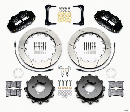 Wilwood 13-22 BRZ / 13-16 FRS / 17-21 86 / 2022 GR86 6R Slotted Big Brake Kit Front Black | 140-12870