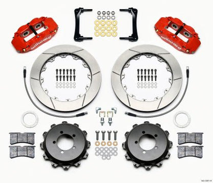 Wilwood 13-22 BRZ / 13-16 FRS / 17-21 86 / 2022 GR86 6R Slotted Big Brake Kit Front Red | 140-12870-R