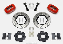 Wilwood [92-95 Civic] [93-97 Civic del Sol] Front Forged Dynalite Brake Kit - Red Calipers, Drilled Rotors - JDMuscleBrake Kitswil140-8695-DR