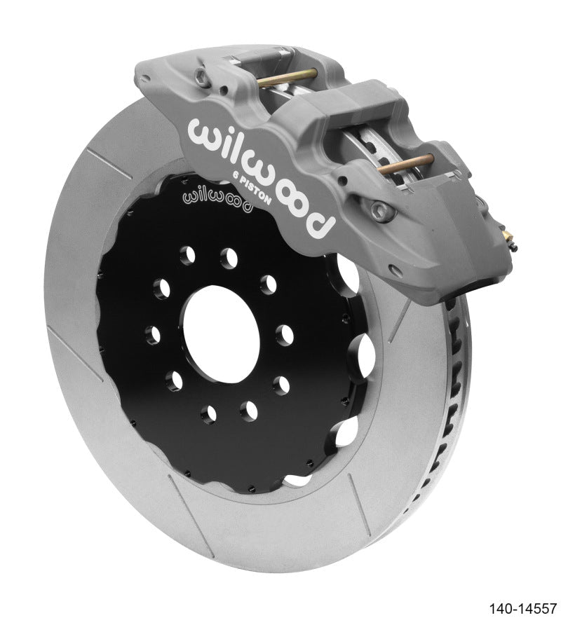 Wilwood Aero6 Front Big Brake Race Kit for Chevrolet Corvette Z06 (C5/C6) 2004 - 2009 with 14 - inch Diameter Rotors and Aerolite 6R Calipers | wil140 - 14557 - JDMuscleSPK154728