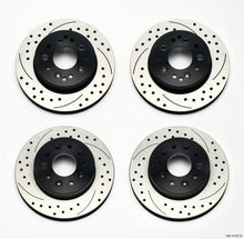 Wilwood Rotor Kit Front and Rear Drilled Rotors for 1965 - 1982 Chevrolet Corvette C2/C3 | wil140 - 11727 - D - JDMuscleSPK136886