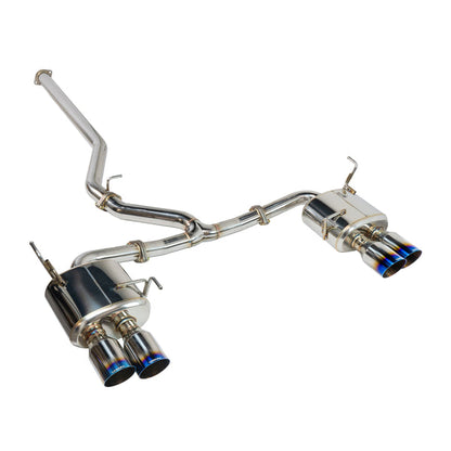 Remark 22-24 WRX Sports Touring Cat-Back Exhaust Non-Resonated w/ Burnt Stainless Tip Cover | RK-C4076S-02T