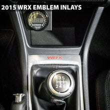 "WRX" Shifter Trim Logo Inlay fits 2015 - 2021 WRX - JDMuscleInterior - Vinyl15WRXMTSHFTRDRed