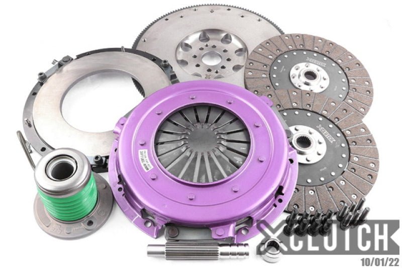 XClutch 11 - 14 Ford Mustang GT 5.0L 10.5in Twin Solid Organic Clutch Kit - JDMuscleShop the look 2xclXKFD27655-2G