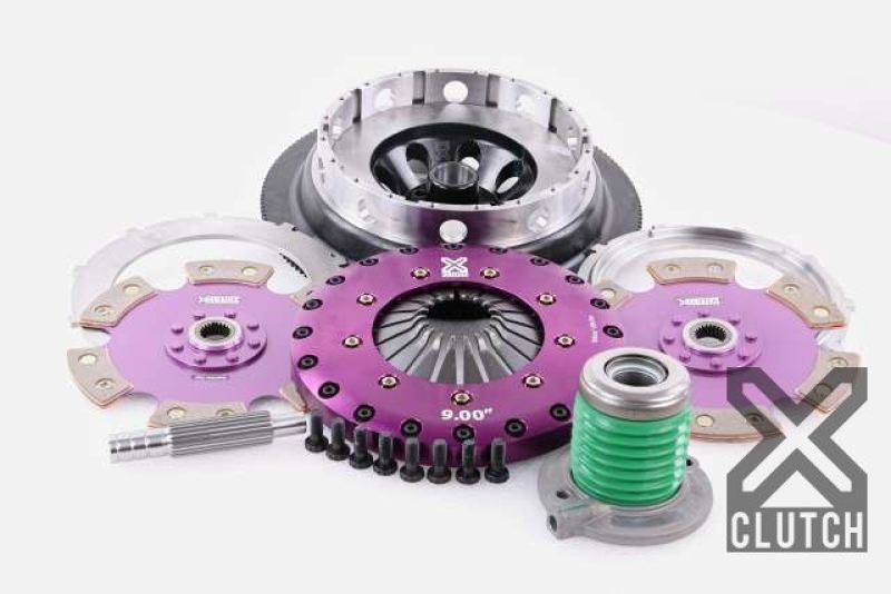 XClutch 18 - 24 Ford Mustang GT 5.0L 9in Twin Solid Ceramic Clutch Kit - JDMuscleShop the look 2xclXKFD23658-2E