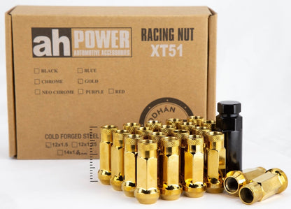 XT51 - JDMuscleLug NutsAHLNXT5112125GD12x1.25Gold