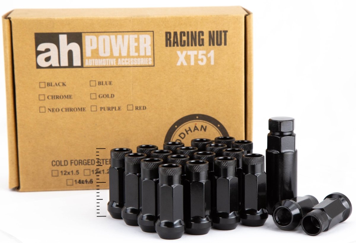XT51 - JDMuscleLug NutsAHLNXT5112125BK12x1.25Black