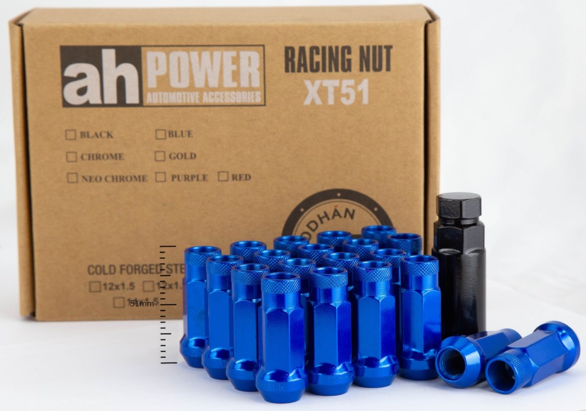 XT51 - JDMuscleLug NutsAHLNXT5112125BL12x1.25Blue