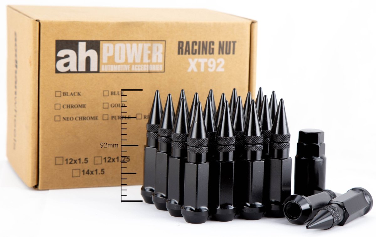 XT92 - JDMuscleLug NutsAHLNXT921215BK12x1.5Black