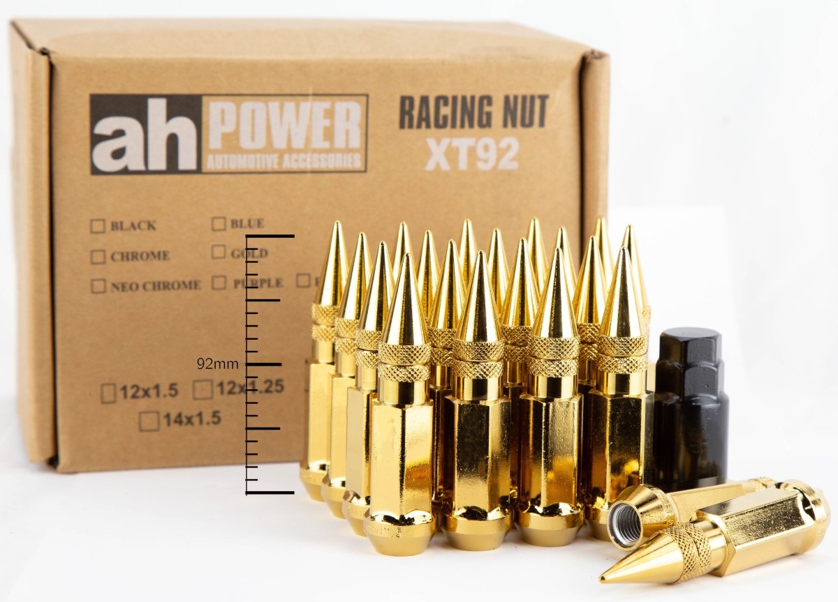 XT92 - JDMuscleLug NutsAHLNXT921215G12x1.5Gold