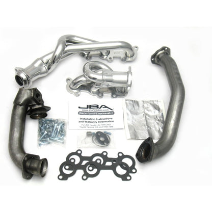 JBA Performance Exhaust 1 1/2" Header Shorty Stainless Steel Silver Ceramic Toyota Tacoma 3.4L 2001-2004 | 2032SJS
