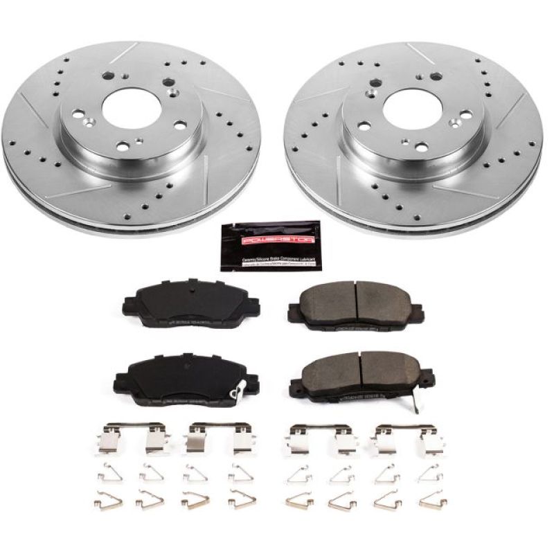 Power Stop Front Z23 Evolution Sport Brake Kit Honda Accord 2016-2017 | K7345