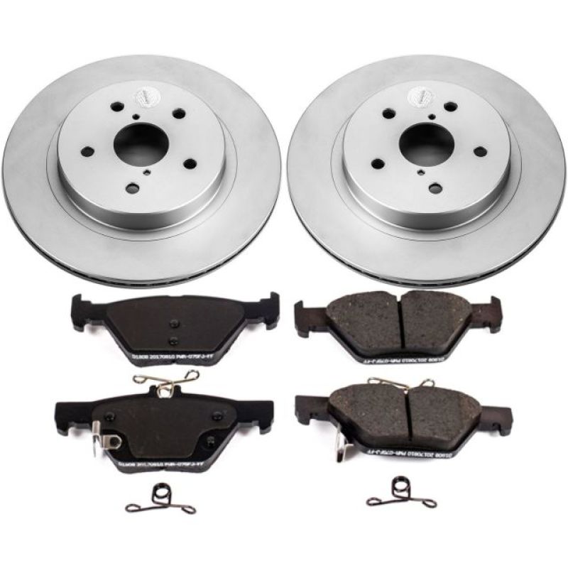 Power Stop 15-18 Subaru Legacy Rear Z17 Evolution Geomet Coated Brake Kit | CRK7039