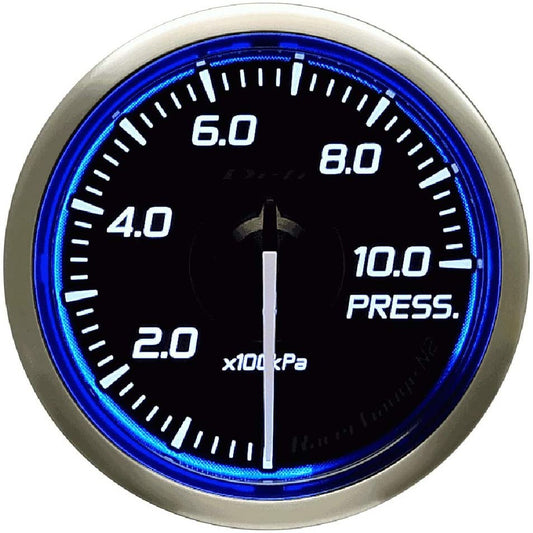 DEFI DF Blue Racer N2 Pressure Gauge Metric 52mm Universal | DF16201