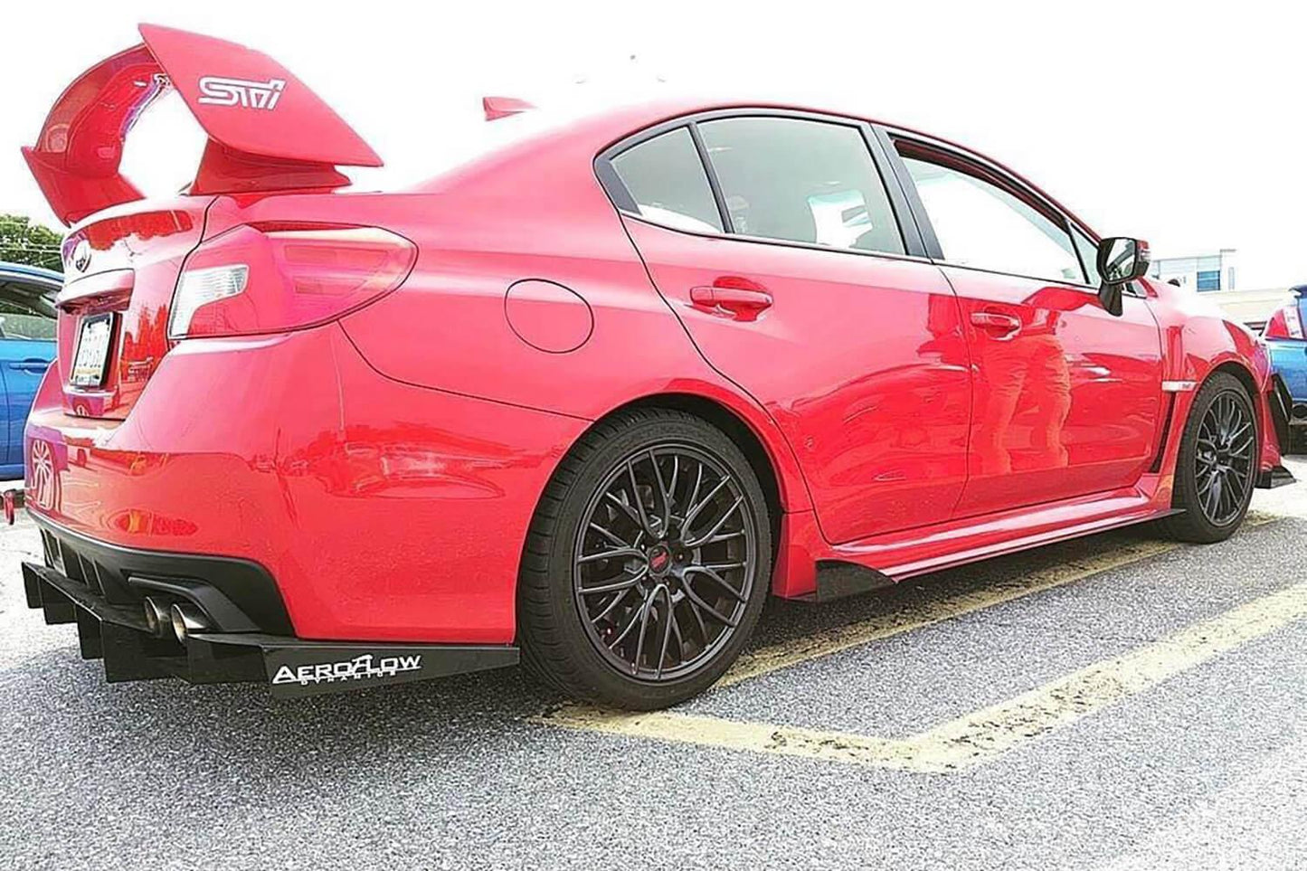 AeroFlowDynamics 15-21 Subaru WRX/STI Side Skirt Extension V2