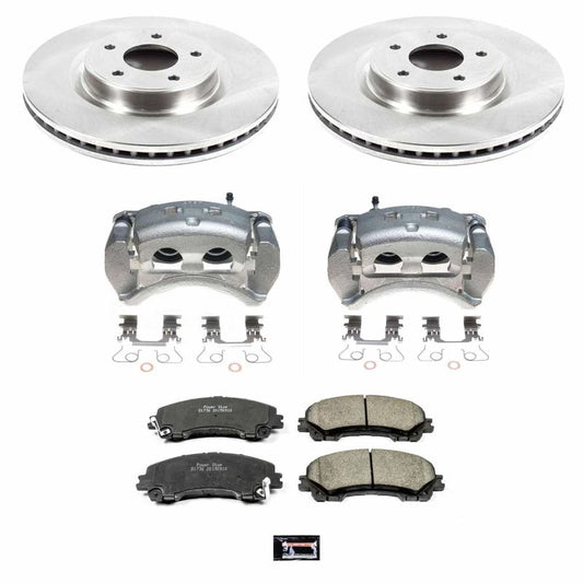 Power Stop Front Autospecialty Brake Kit w/ Calipers Infiniti Q50 2014-21 / Q60 2017-21 / QX50 2016-2017 | KCOE6944