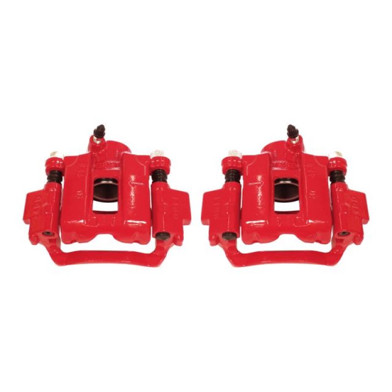 Power Stop Rear Red Calipers w/ Brackets Pair Lexus GX460 2010-21 / GX470 2003-2009 / Toyota Sequoia 2001-2007 / 4Runner 2010-21 | S2736