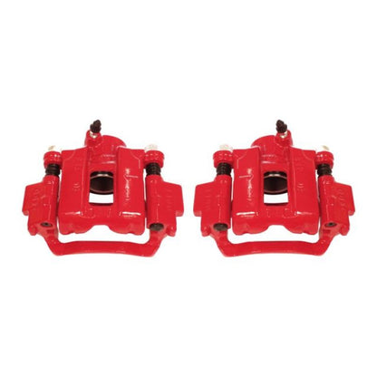 Power Stop Rear Red Calipers w/ Brackets Pair Lexus GX460 2010-21 / GX470 2003-2009 / Toyota Sequoia 2001-2007 / 4Runner 2010-21 | S2736