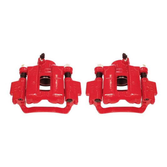 Power Stop Rear Red Calipers w/ Brackets Pair Lexus GX460 2010-21 / GX470 2003-2009 / Toyota Sequoia 2001-2007 / 4Runner 2010-21 | S2736