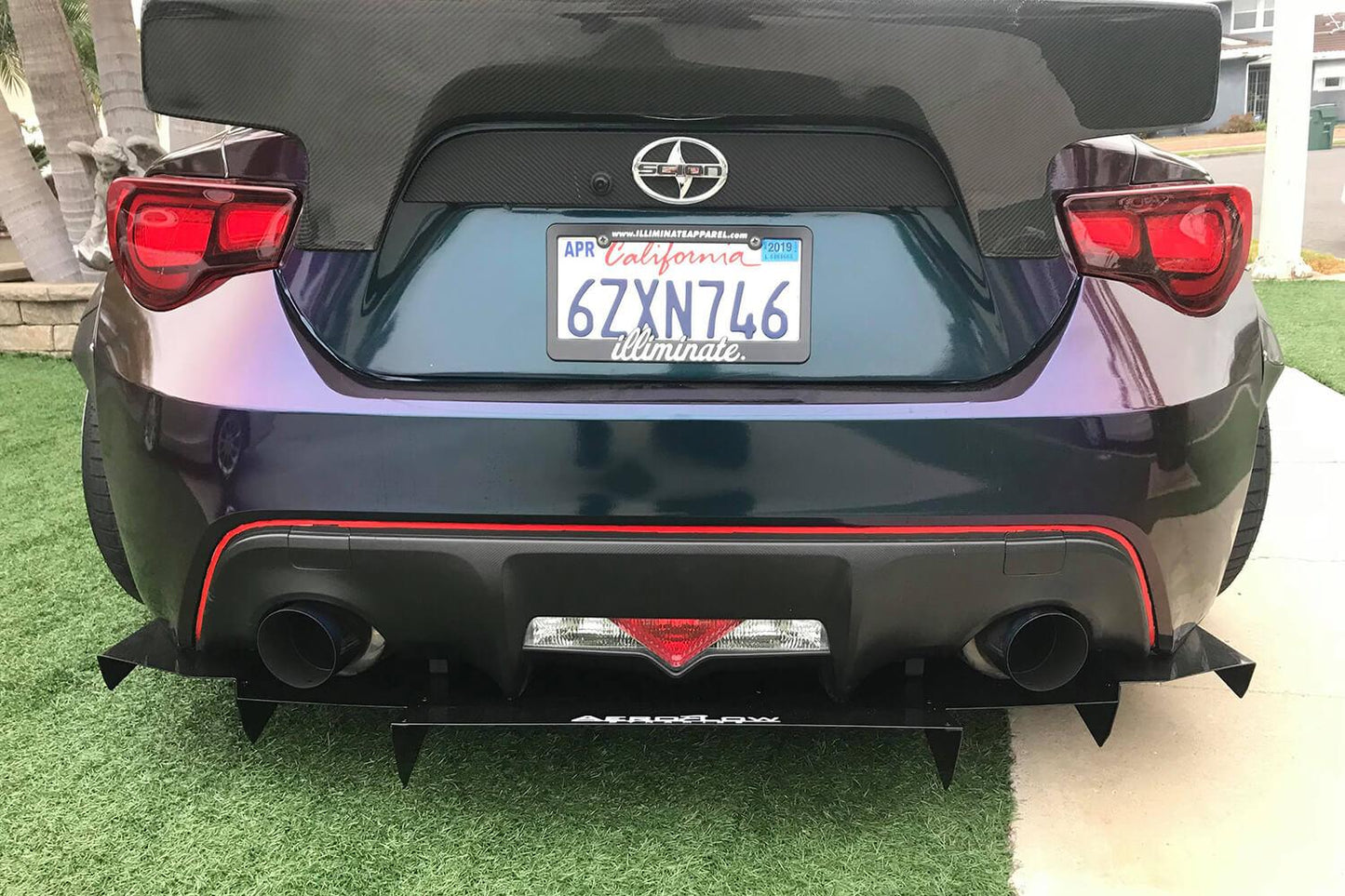 AeroFlowDynamics 13-18 BRZ/ FRS Rear Diffuser V2