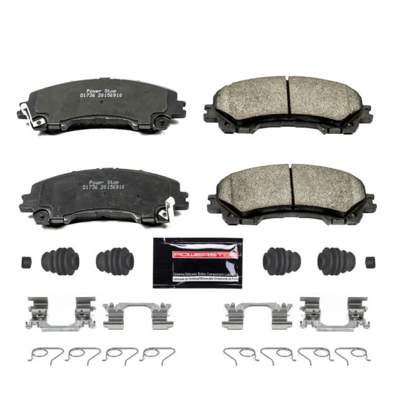 Power Stop Front Z23 Evolution Sport Brake Pads w/ Hardware Infiniti Q50 2014-21 / Q60 2017-21 / QX50 2016-2017 / Rogue 2014-2019 | Z23-1736