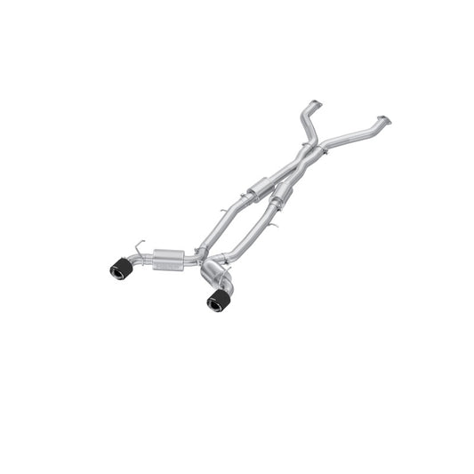 MBRP 23-24 Nissan Z 3.0L Armor Pro T304 Stainless Steel 3in Cat-Back Dual Rear Exit w/ 5in OD CF Tip | S44083CF