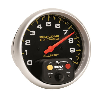 Autometer Pro-Comp 5 inch 10K RPM with Peak Memory In-Dash Tachometer Universal | 6801