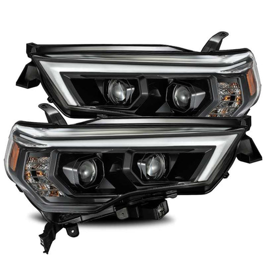 AlphaRex LUXX LED Projector Headlight Plank Style Alpha Black w/Activation Light/Seq Signal Toyota 4Runner 2014-21 | 880720