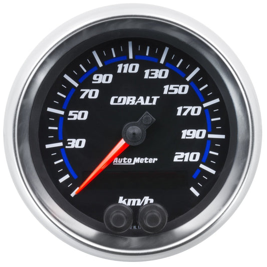 Autometer Cobalt Gauge Speedometer 3 3/8in 225Km/H Gps Cobalt Universal | 6280-M