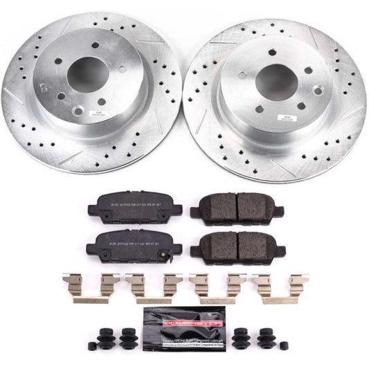 Power Stop Rear Z23 Evolution Sport Brake Kit Nissan 370Z 2018-2019 / Maxima 2018-21 | K8062