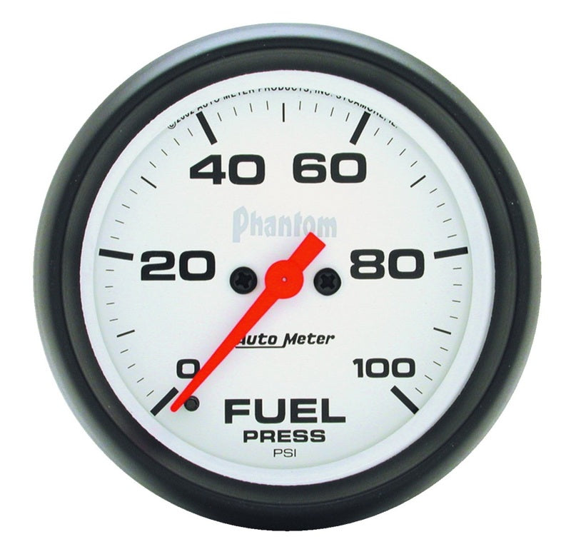 Autometer Phantom 2-5/8in 0-100 PSI Fuel Pressure Gauge Universal | 5863