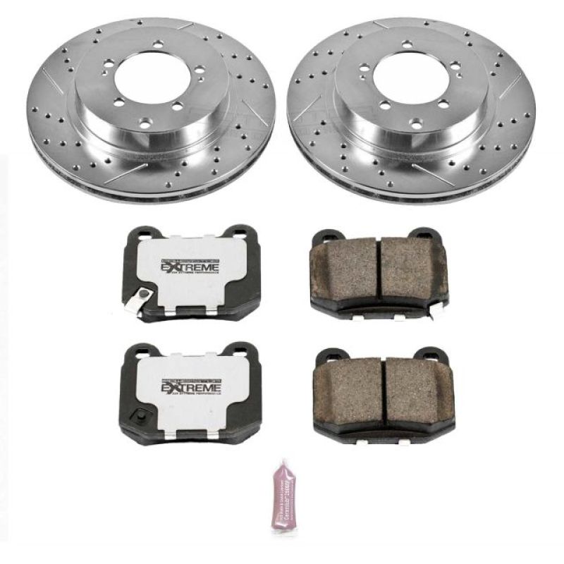 Power Stop Rear Z26 Street Warrior Brake Kit Mitsubishi Lancer 2003-2006 | K156-26