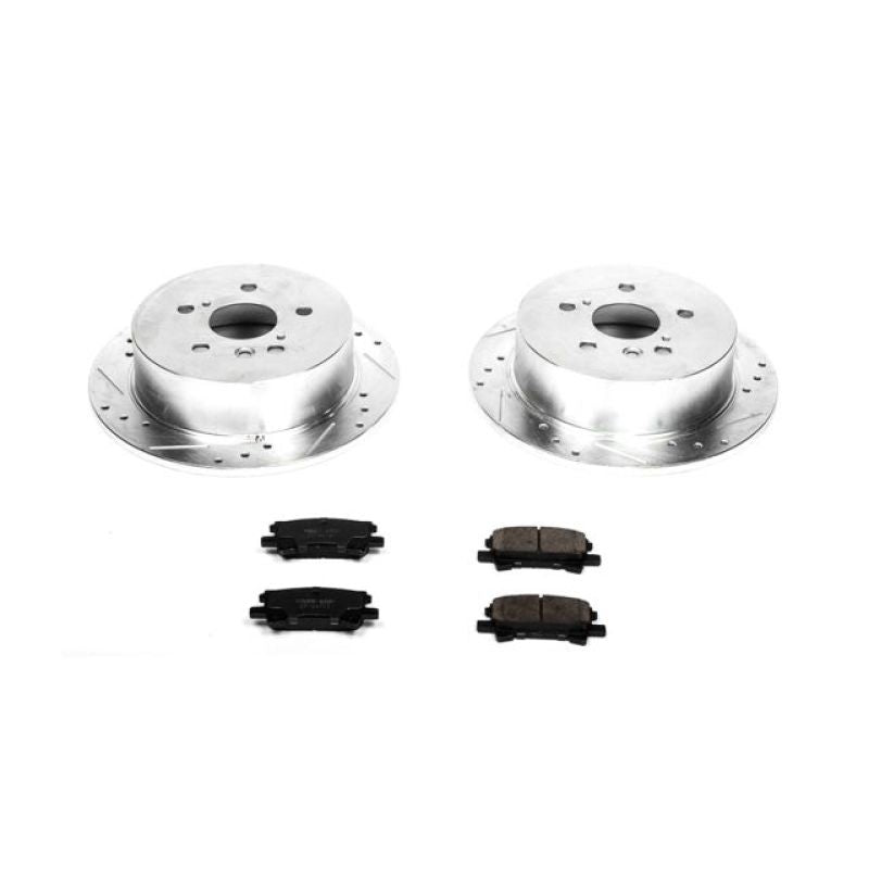 Power Stop Rear Z23 Evolution Sport Brake Kit Lexus RX330 2004-2006 / RX350 2007-2009 / RX400h 2006-2008 / Toyota Highlander 2004-2007 | K5333