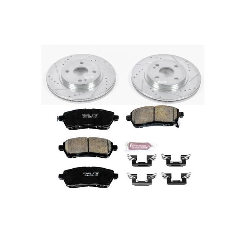 Power Stop Front Z23 Evolution Sport Brake Kit Mazda Mazdaspeed 2 2011-2014 | K6344