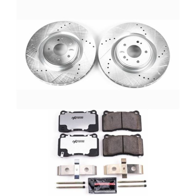 Power Stop Front Z26 Street Warrior Brake Kit Mitsubishi Lancer 2008-2015 | K4551-26