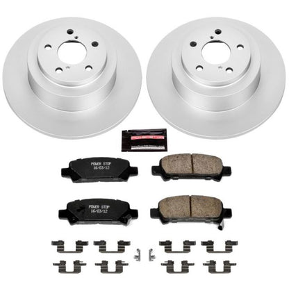 Power Stop 03-06 Subaru Baja Rear Z17 Evolution Geomet Coated Brake Kit | CRK3124