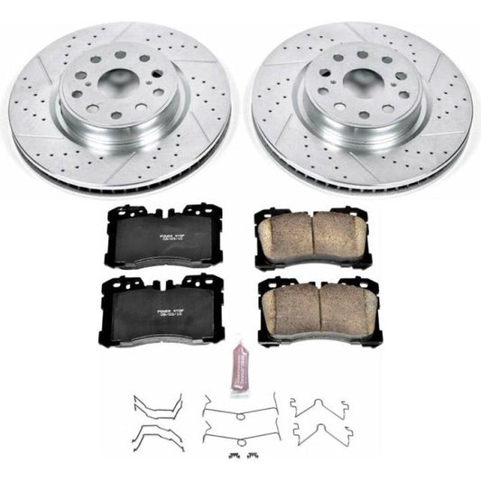 Power Stop Front Z23 Evolution Sport Brake Kit Lexus LS460 2007-2009 | K4686