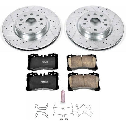 Power Stop Front Z23 Evolution Sport Brake Kit Lexus LS460 2010-2017 | K5824