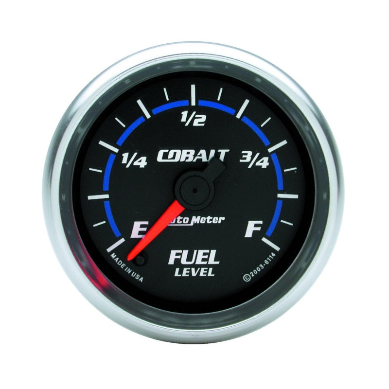 Autometer Cobalt 52mm E-F FSE Fuel Level Gauge Universal | 6114